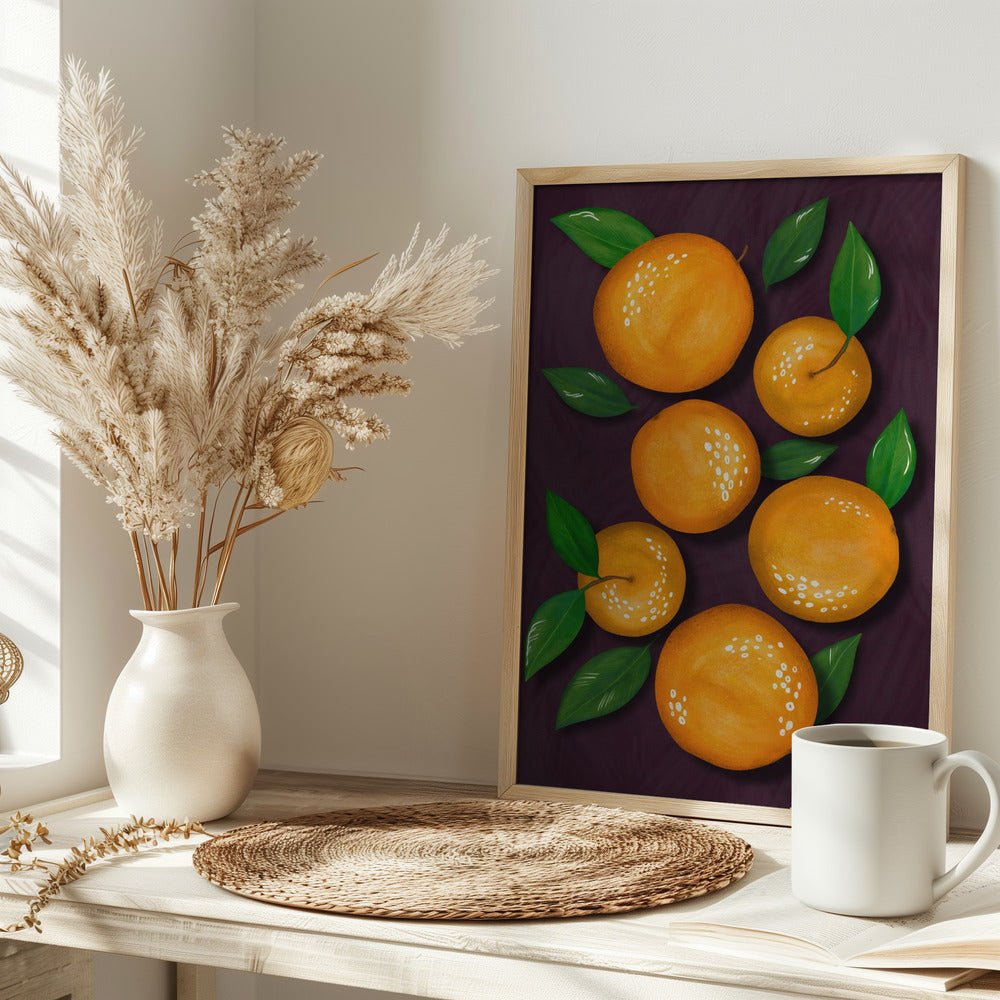 Oranges (Purple) - Corkframes.com