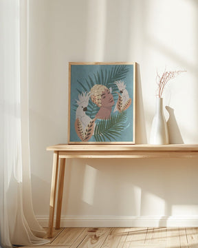 Parrot and Beauty Poster - Corkframes.com