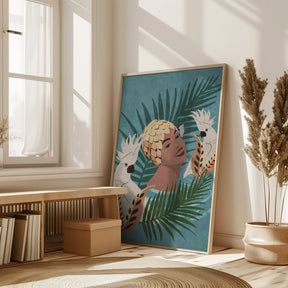 Parrot and Beauty Poster - Corkframes.com