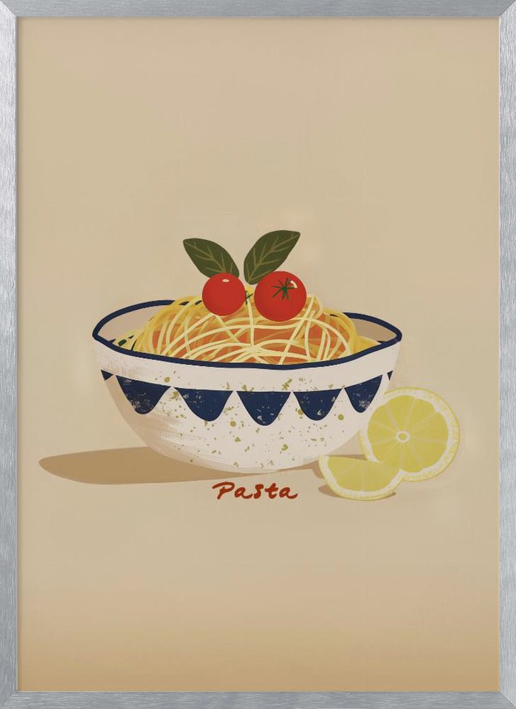 Pasta Plate Kitchen Poster - Corkframes.com