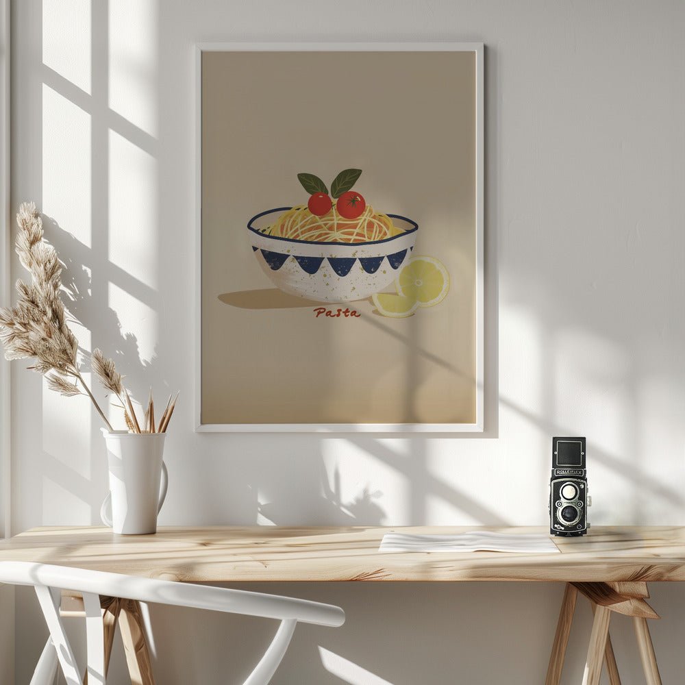 Pasta Plate Kitchen Poster - Corkframes.com