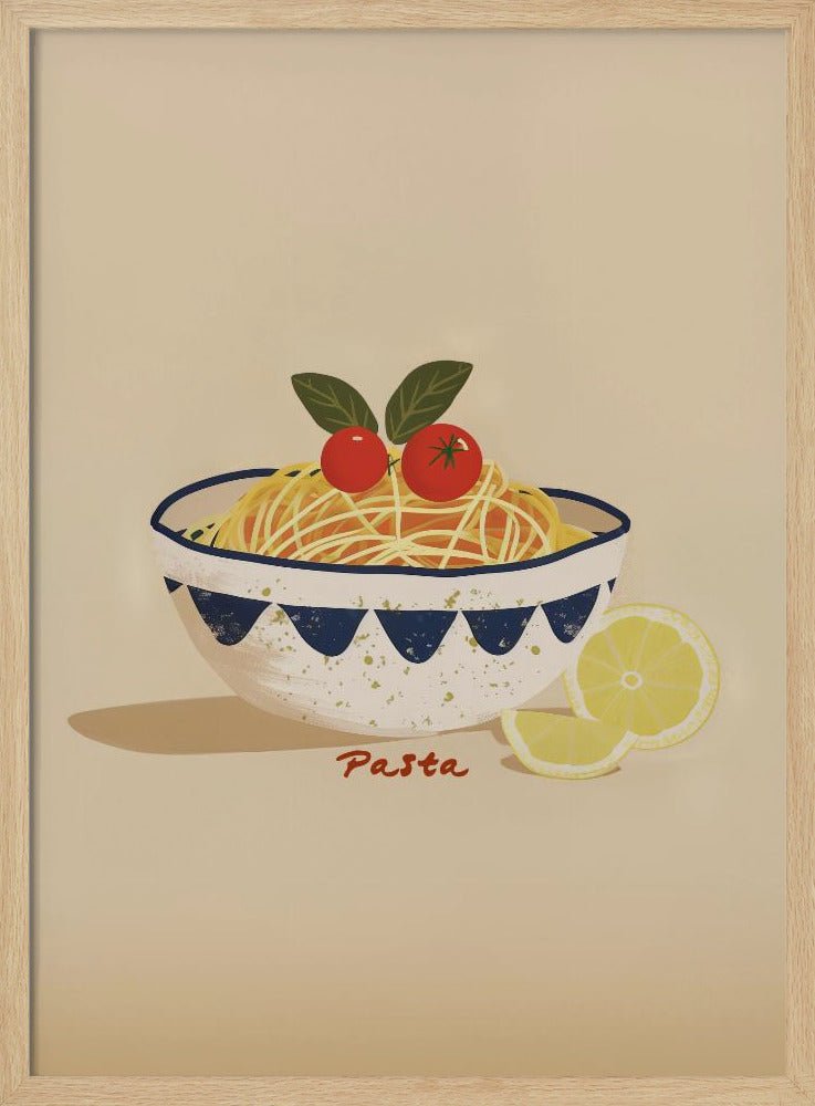 Pasta Plate Kitchen Poster - Corkframes.com