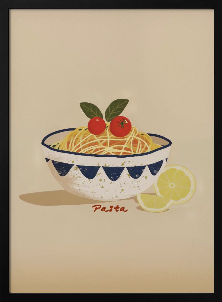 Pasta Plate Kitchen Poster - Corkframes.com