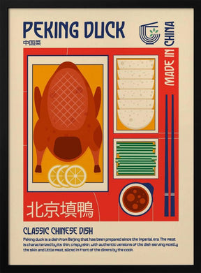 Peking Duck Japanese Food Print Poster - Corkframes.com