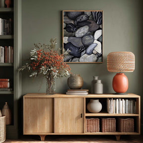 Beach stones Poster