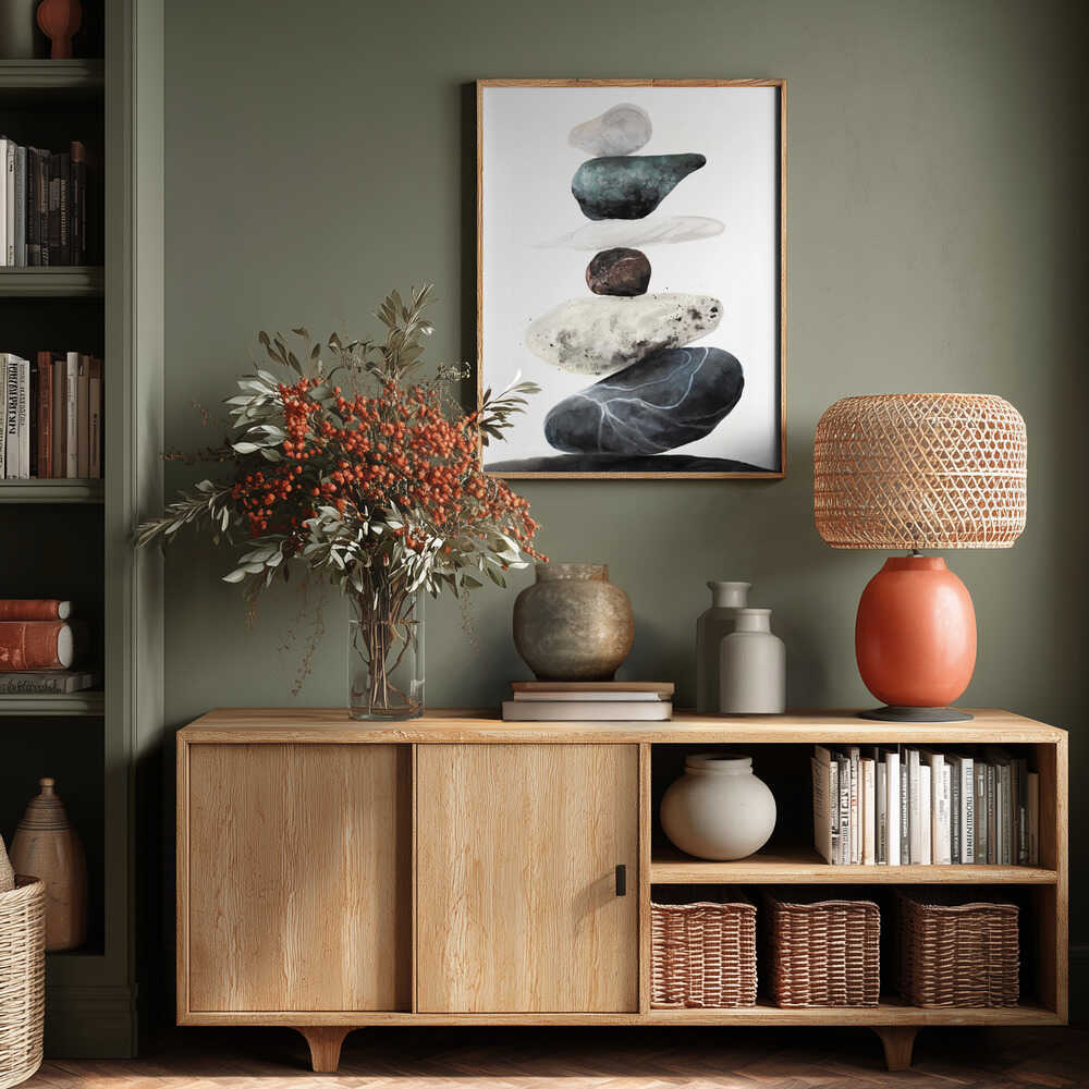 Stones from the beach Poster