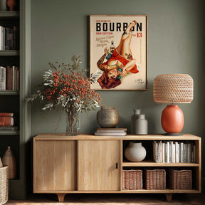 Babes of Bourbon Vol 13 Rum Drinking Pinup Girl Art Poster