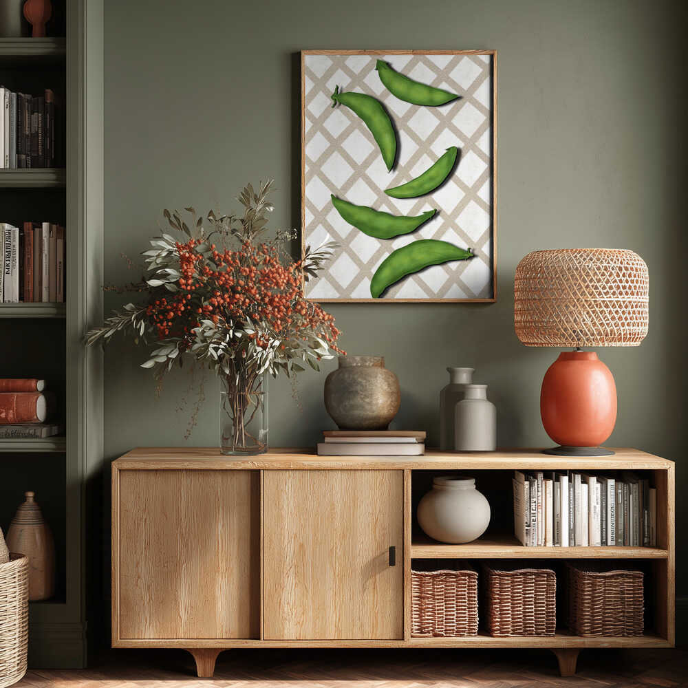 Sugar snap peas Poster
