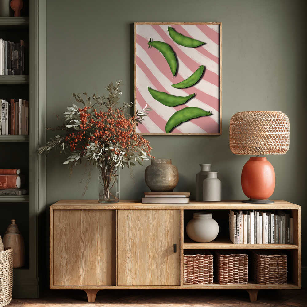 Sugar snap peas Poster