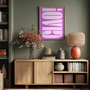 Bold Purple Typework Poster