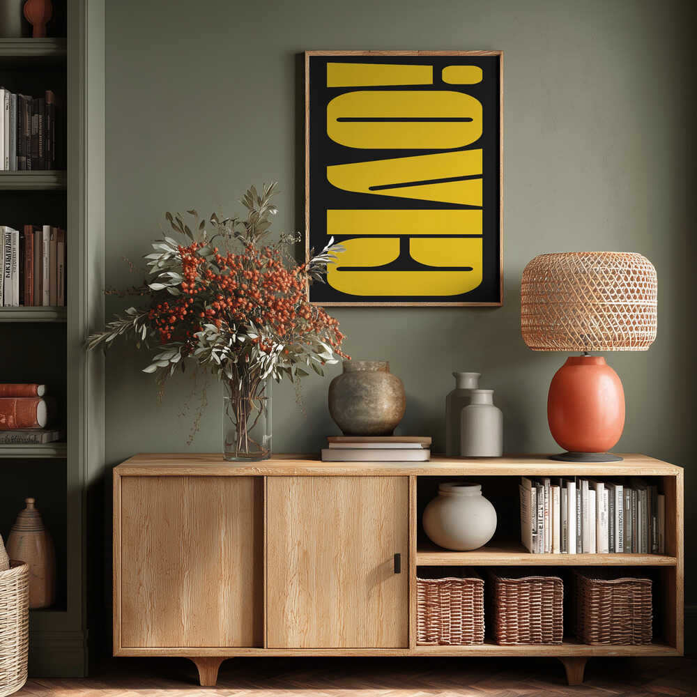 Abstract Typography Artwork Poster