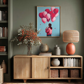 Love Balloons Flight Poster