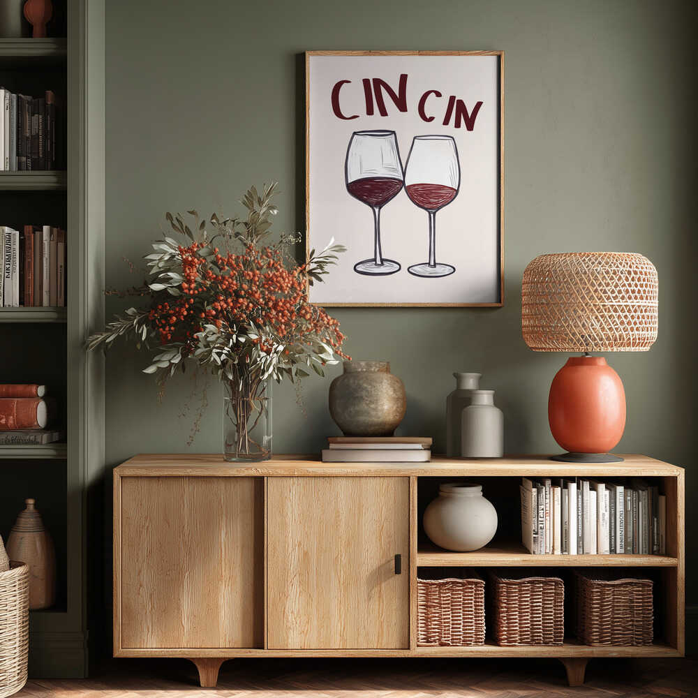 Wine Toast Duo Poster