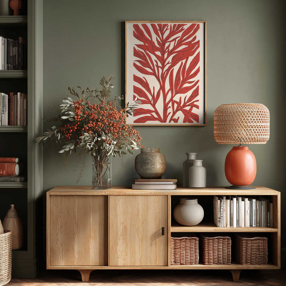 The Tree Branch with Leaves Poster