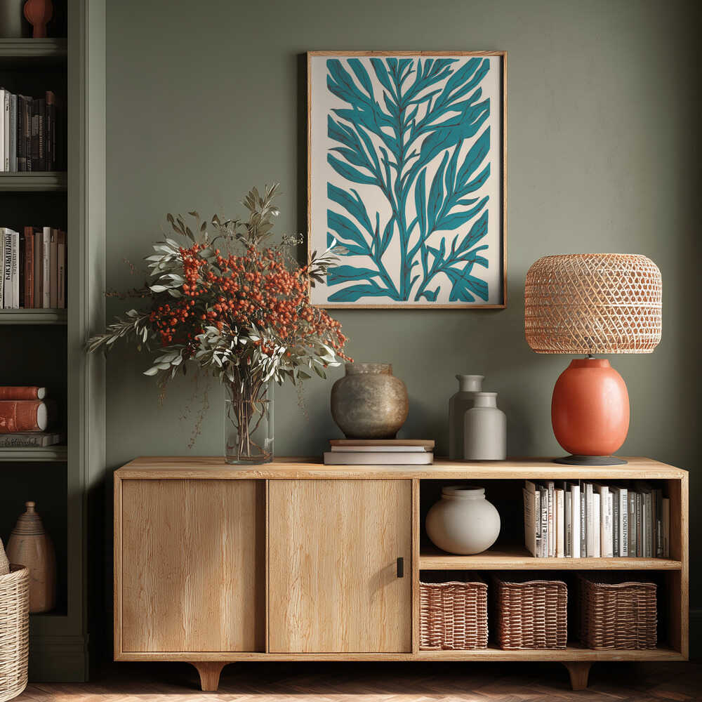 The Tree Branch with Leaves Poster