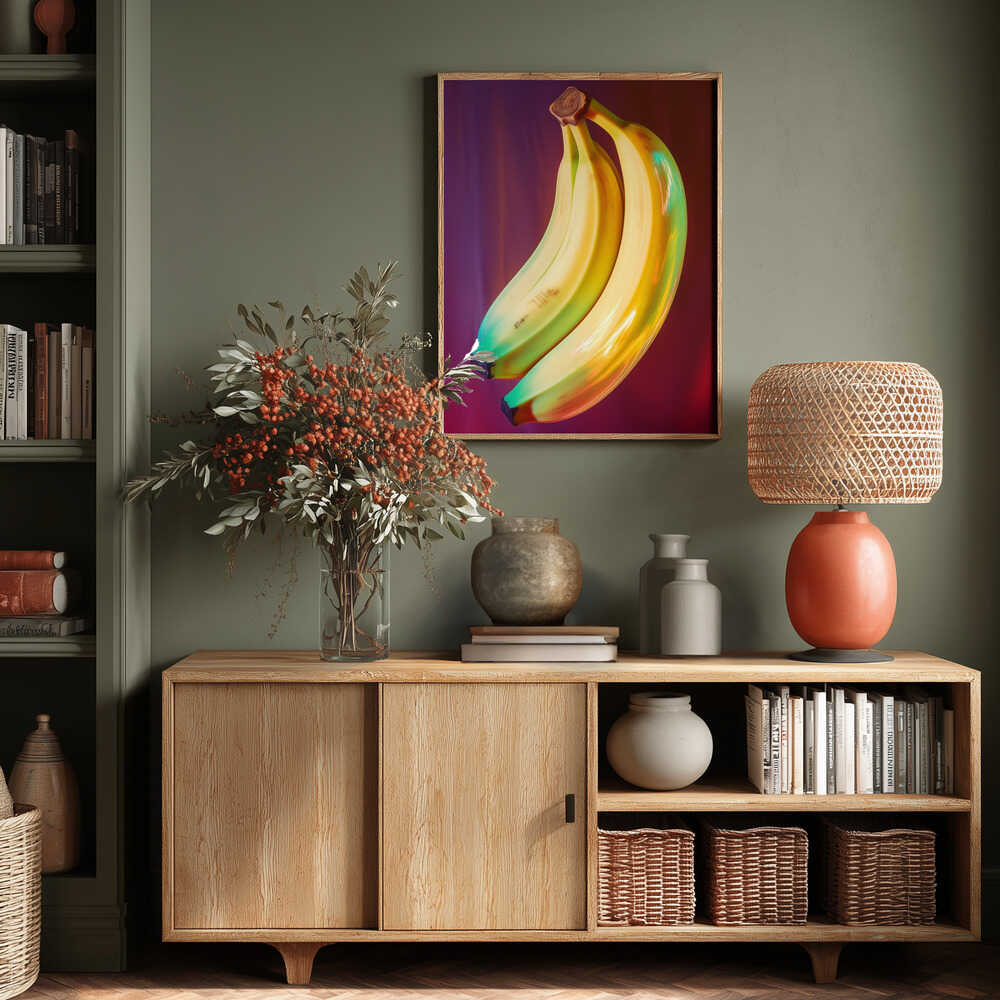 Neon Banana Fusion Poster