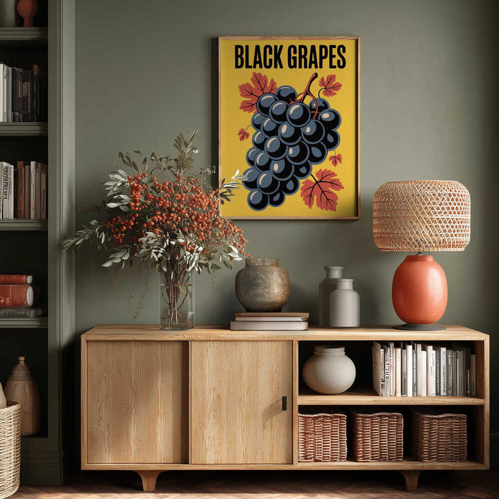 Grapes &amp; Leaves Poster