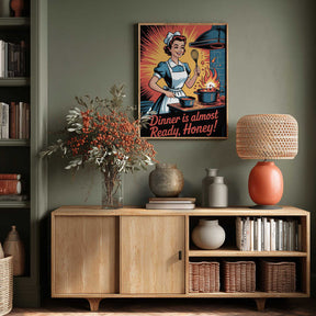 Retro Kitchen Whirl Poster