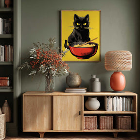 Noodle Cat No 1 Poster