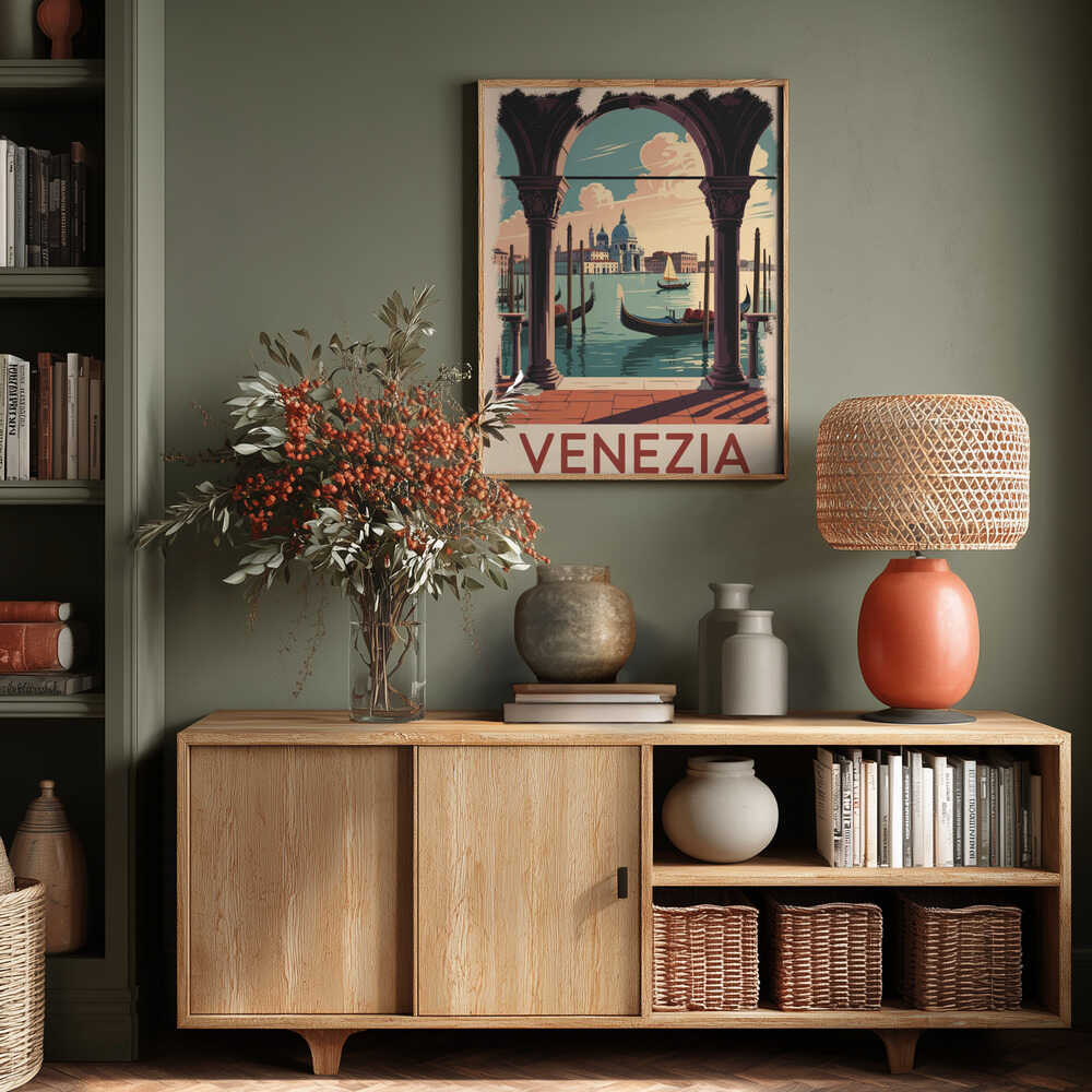 Venezia Vintage Travel Poster Poster