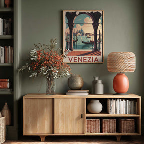 Venezia Vintage Travel Poster Poster