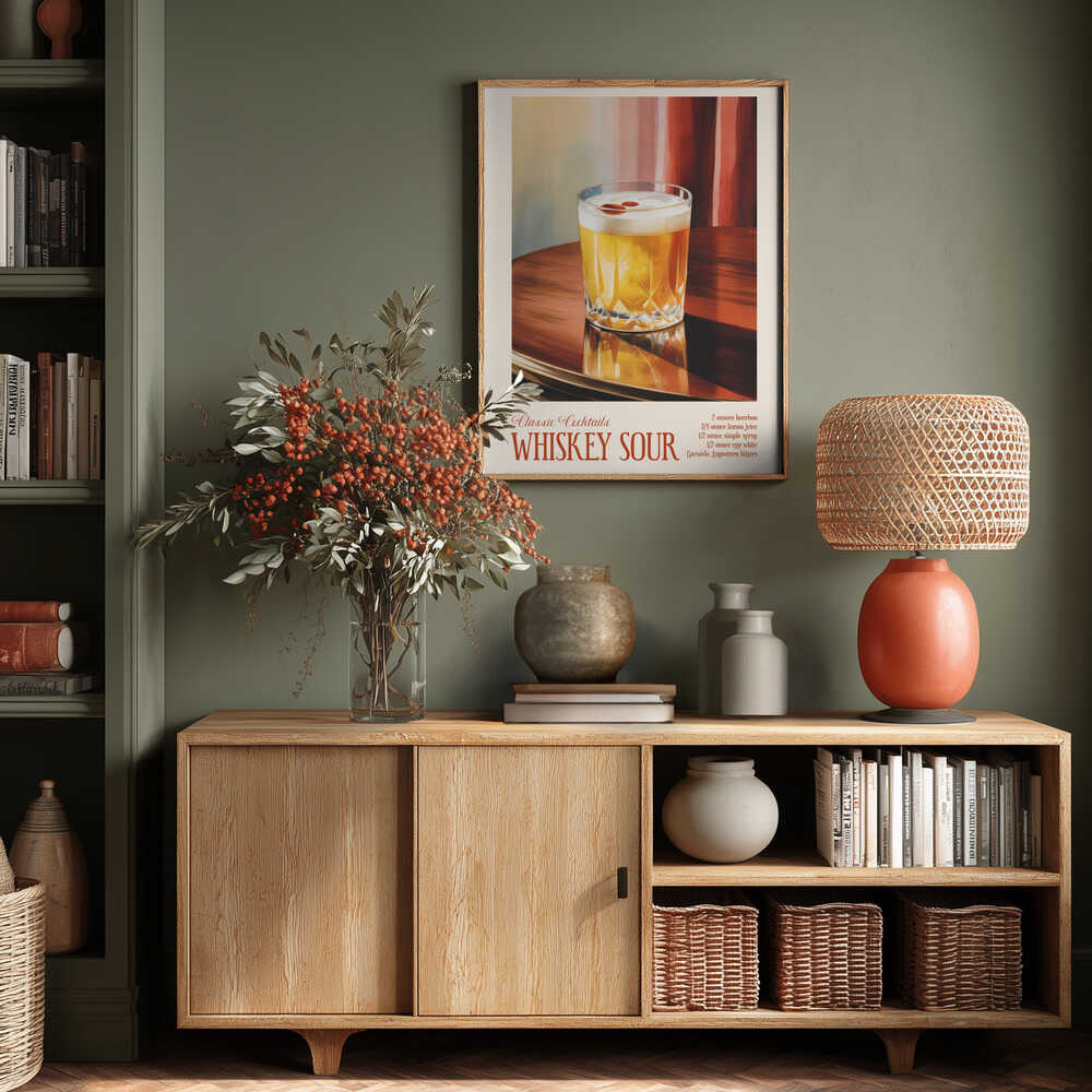 Classic Cocktails - Whiskey Sour Poster