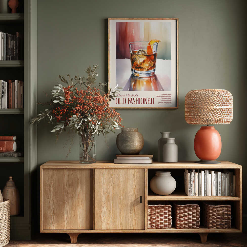 Classic Cocktails - Old Fashioned Poster
