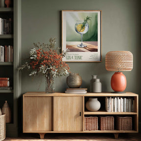 Classic Cocktails - Gin and Tonic Poster