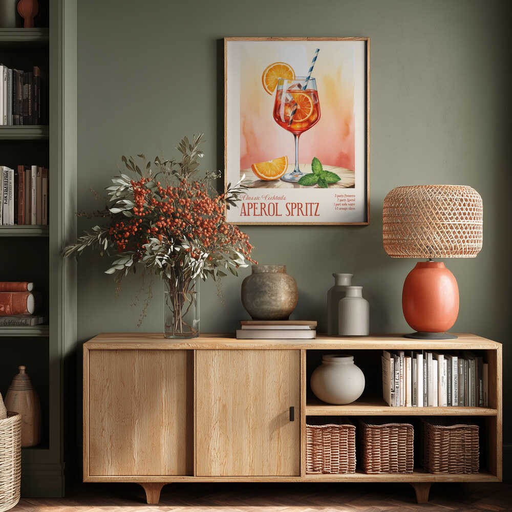 Classic Cocktails - Aperol Spritz Poster