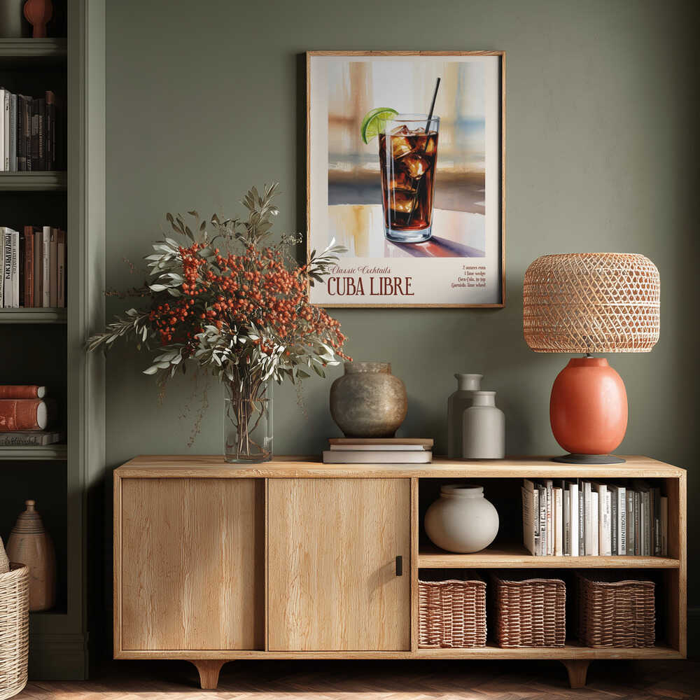 Classic Cocktails - Cuba Libre Poster