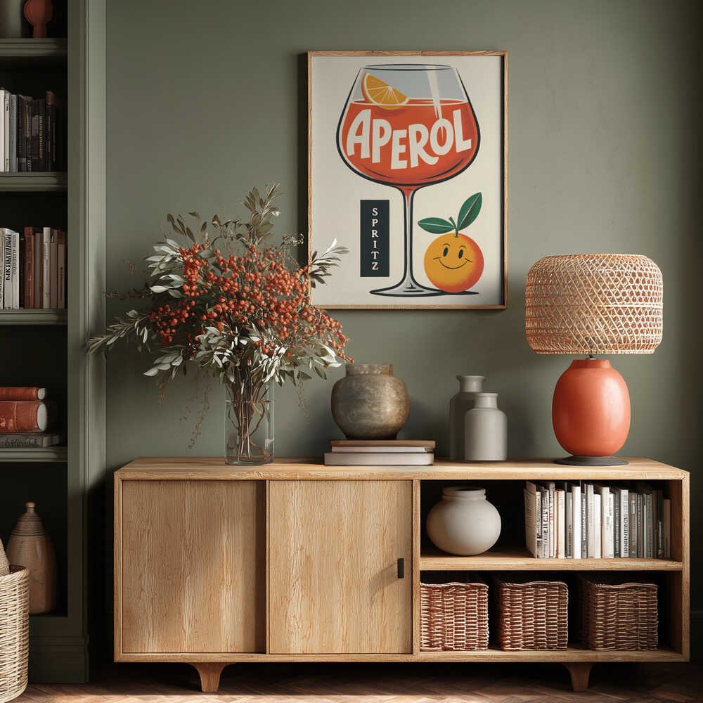 Aperol Spritz Retro Poster
