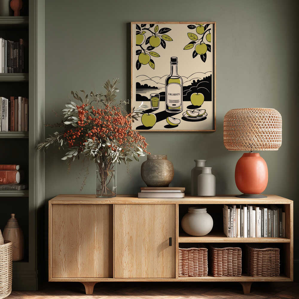 Calvados Bottle Poster