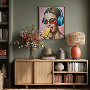 Popsicle and Music Poster