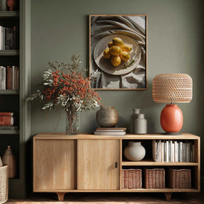 A Plate of Lemons Poster