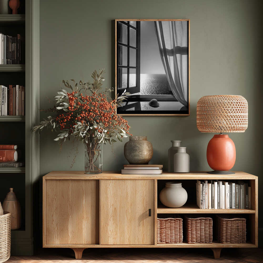 The Seashell In the Window Poster
