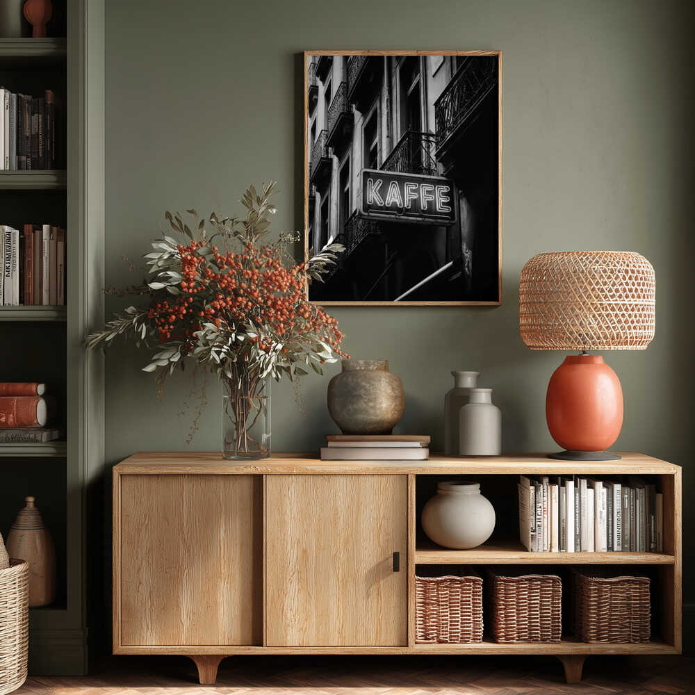 Kaffe Skylt Poster