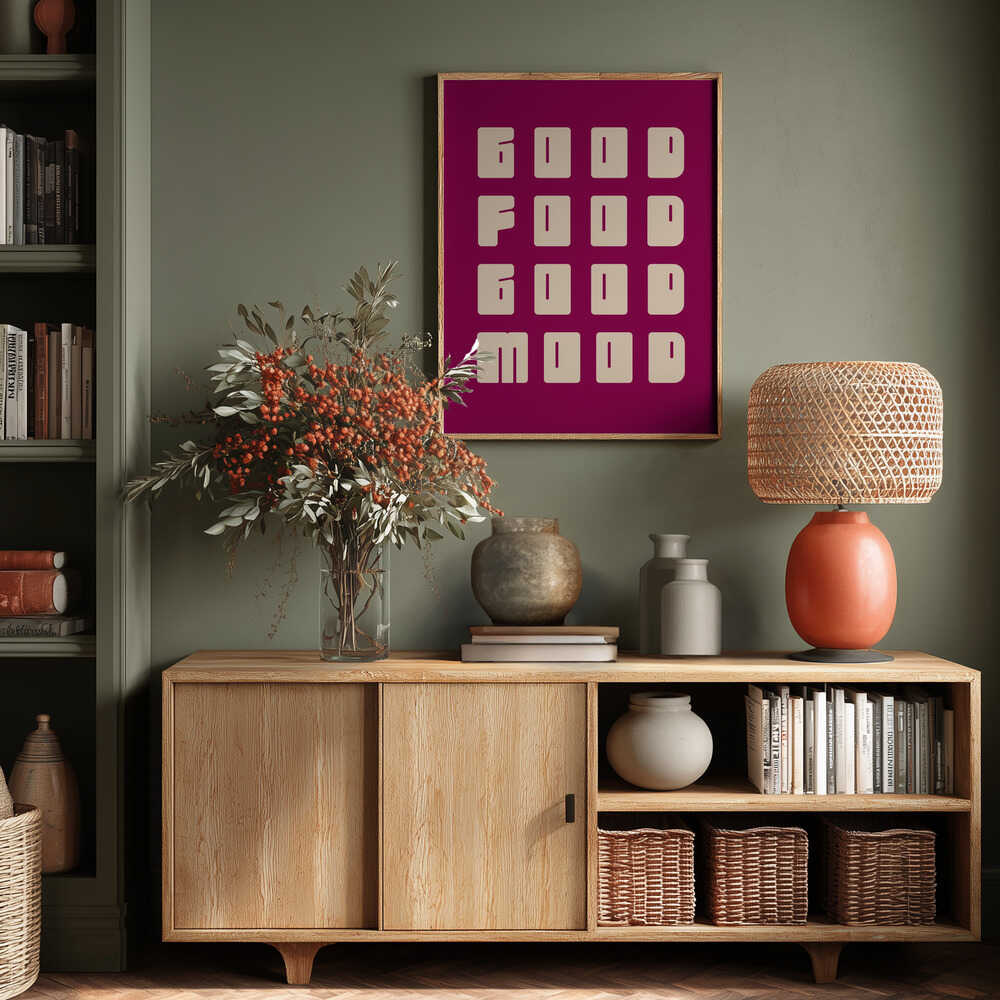 Good Food Good Mood Poster