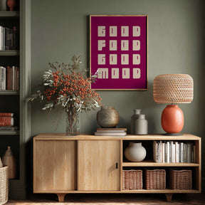Good Food Good Mood Poster