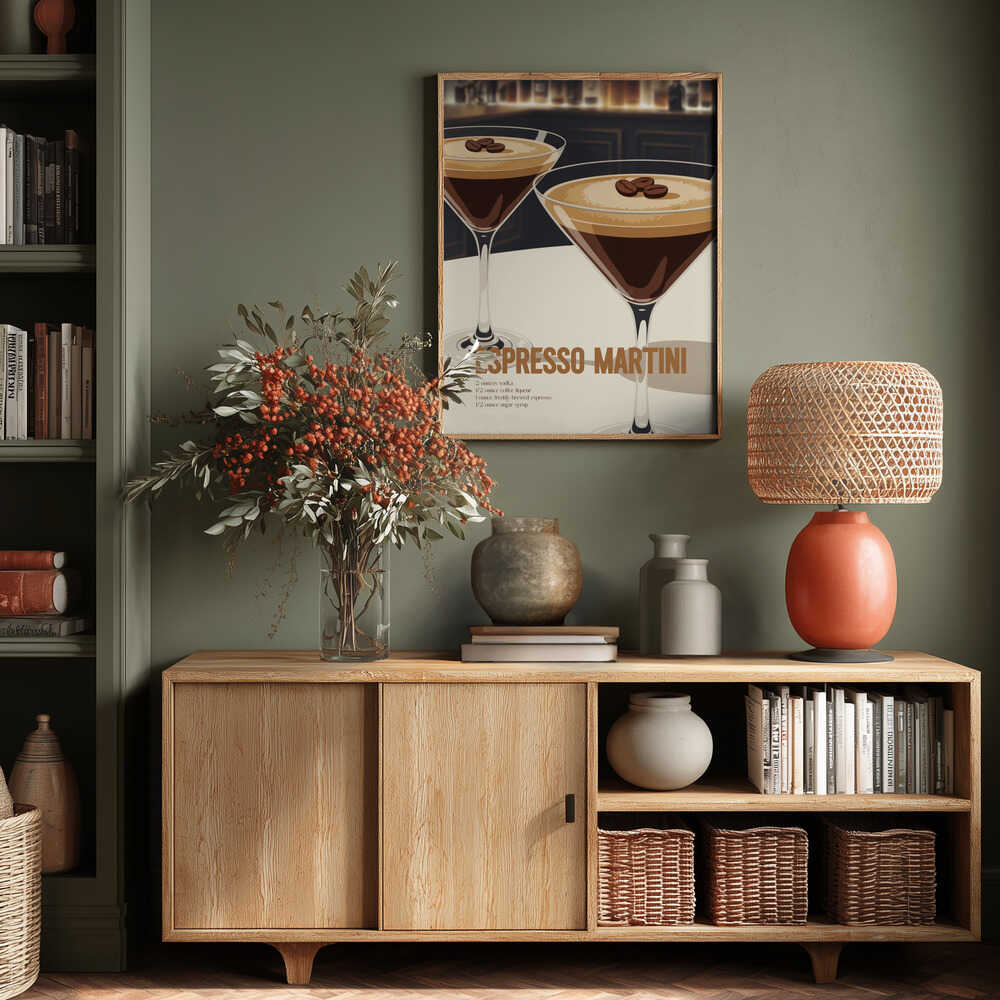 Espresso Martini Recipe Poster
