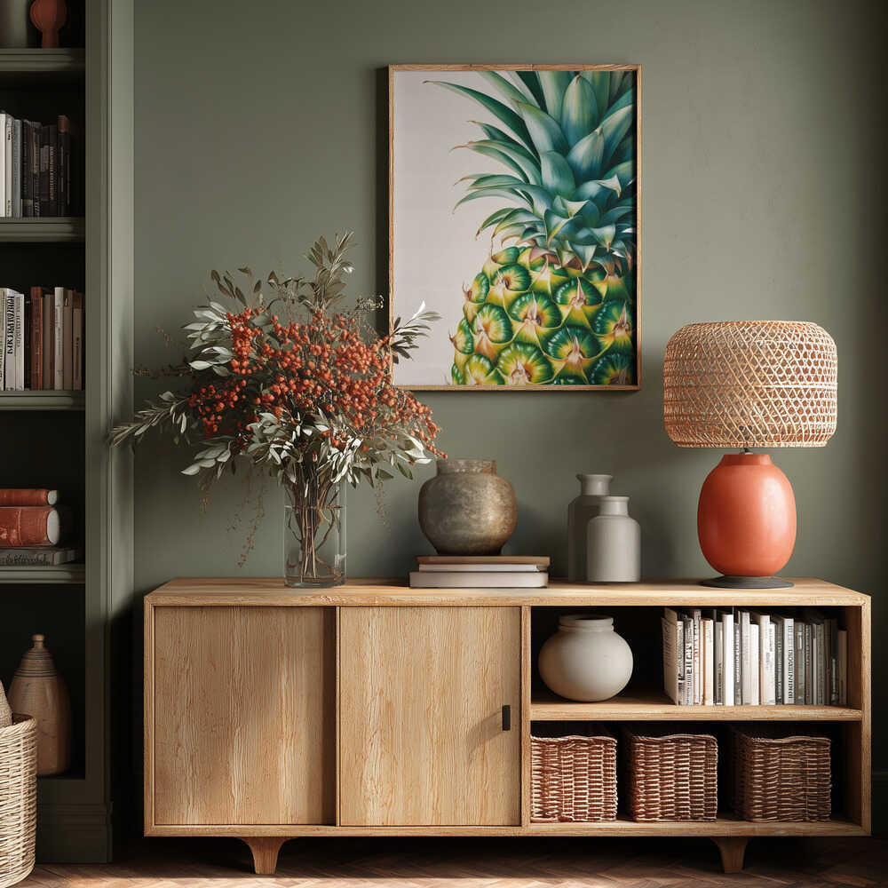 Pineapple Close Up Poster