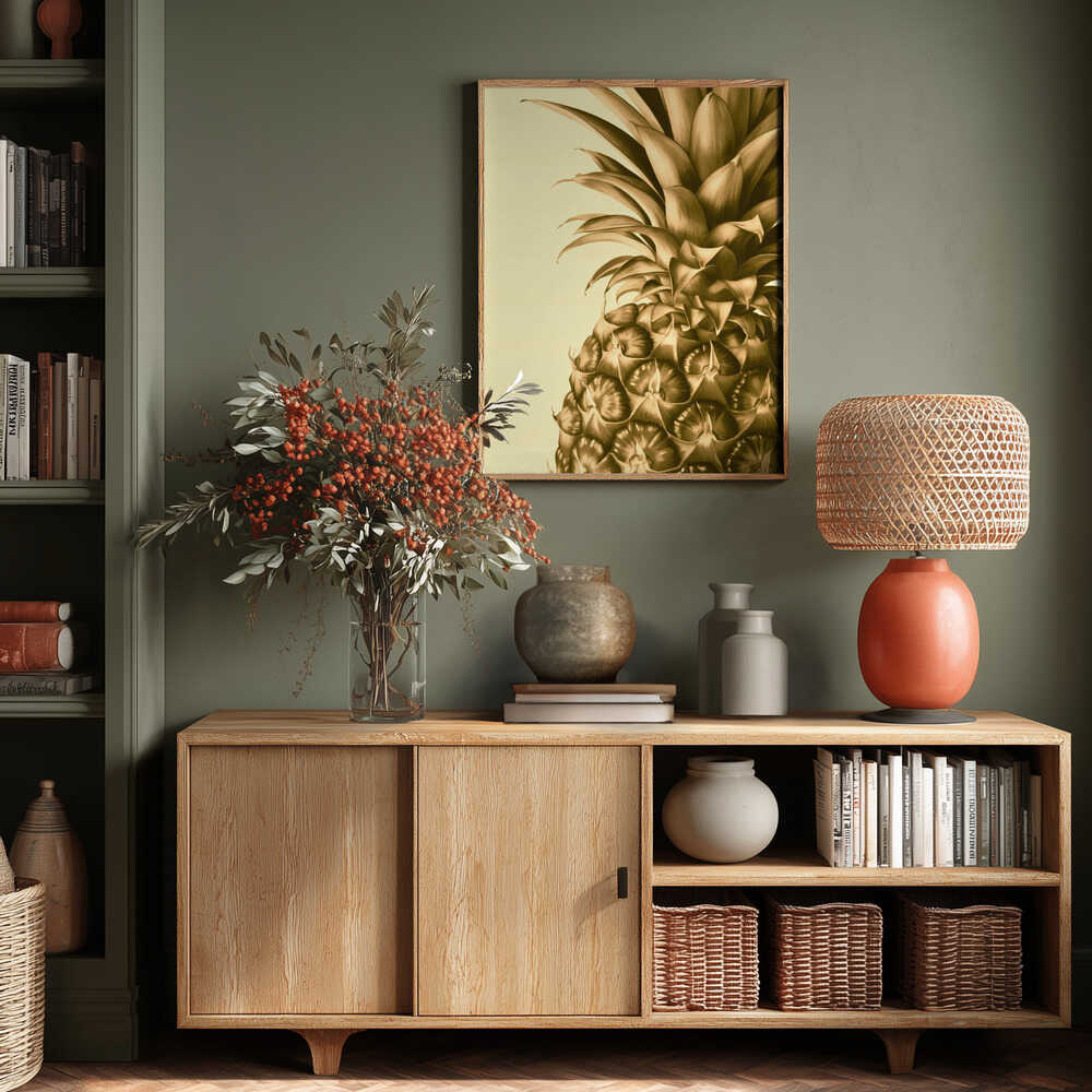 Pineapple Close Up Poster