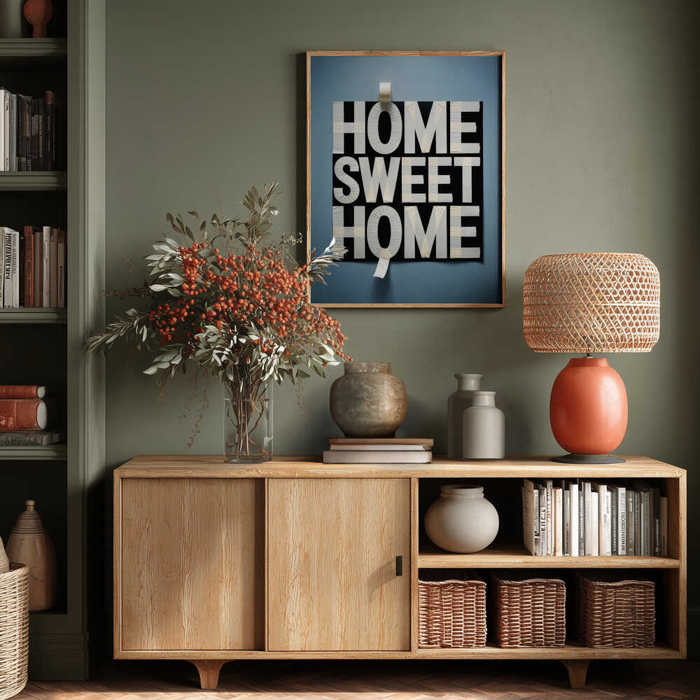 Home Sweet Home Taped Poster