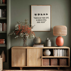 Kocken Var Söt Poster