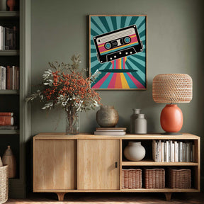Colorful Cassette Poster