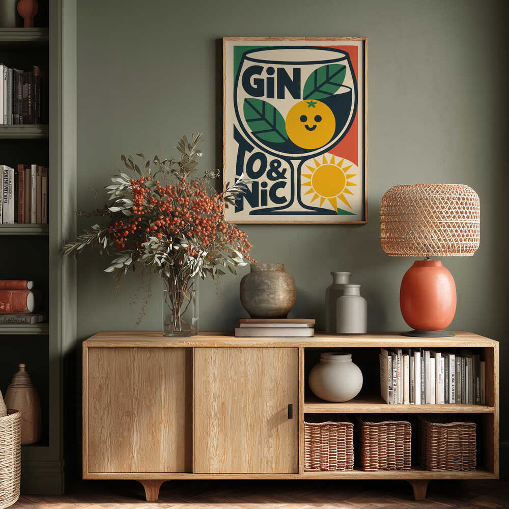 Sunny Gin and Tonic Poster