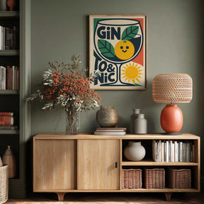 Sunny Gin and Tonic Poster