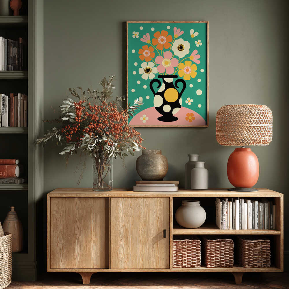 Bouquet of Bold Flowers Poster