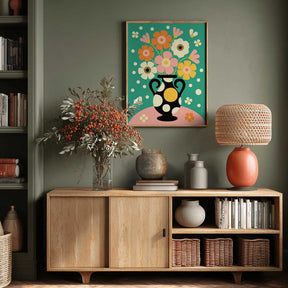 Bouquet of Bold Flowers Poster