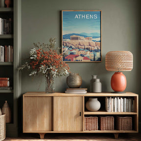 Athens Travel Poster Poster
