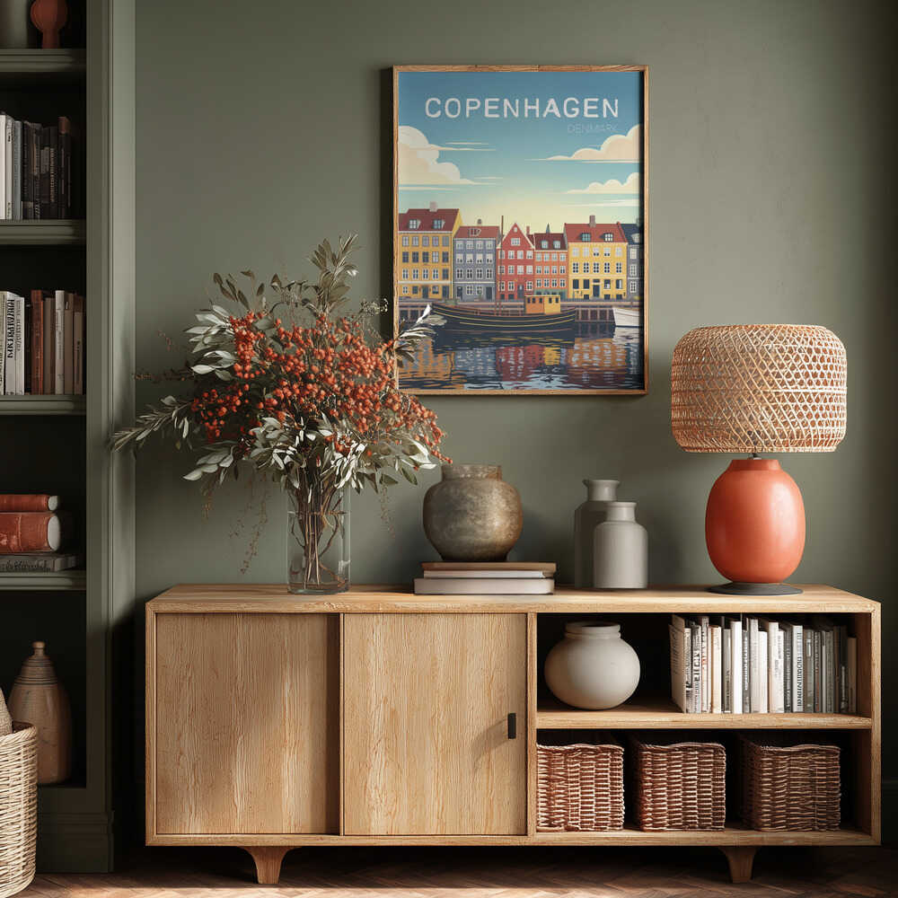Copenhagen Travel Poster Poster